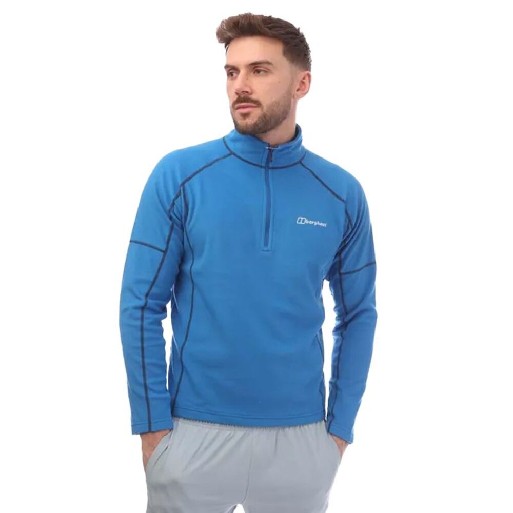 Berghaus Mens Cuerden Half Zip Fleece Top / Blue